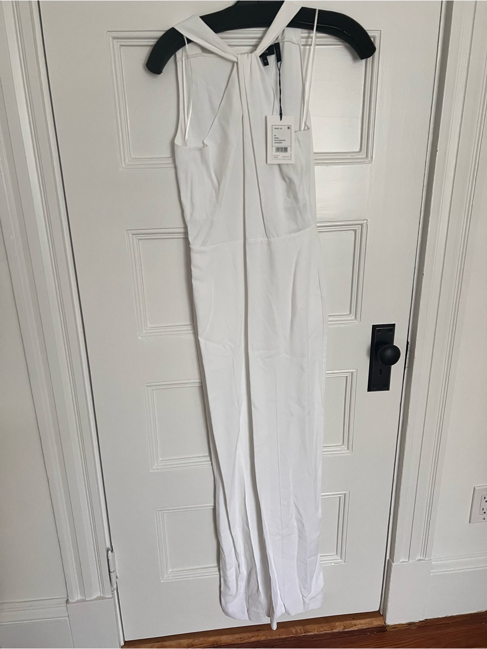 Theory White Sleeveless Hooded Jumpsuit